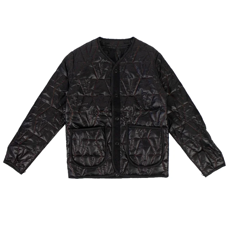 VLONE Black V Logo Quilted Jacket