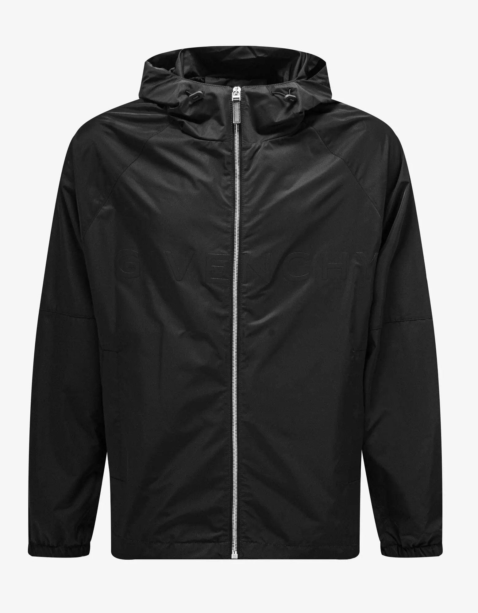 Givenchy Black Logo Nylon Windbreaker