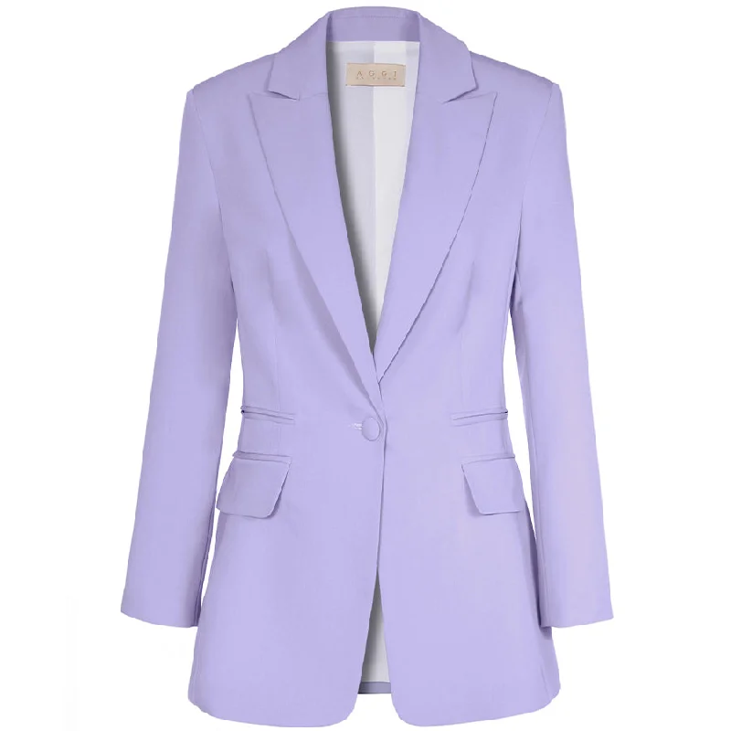 women's-coats-for-office-BLAZER "LAURA" IN LAVENDER