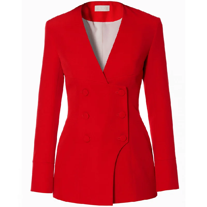 plus-size-women's-coats-BLAZER "SUSANA" IN FIERY RED