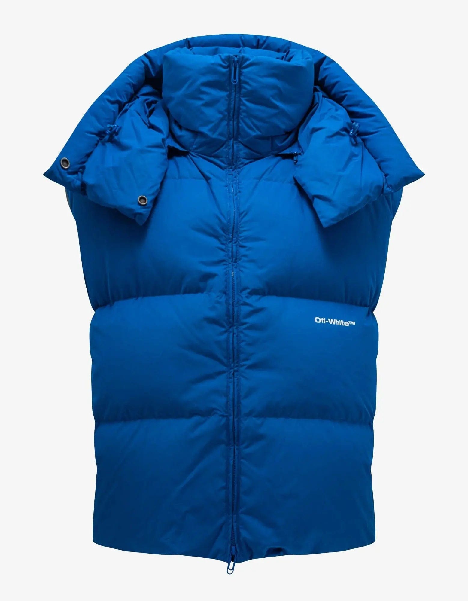 Off-White Blue Bounce Hooded Down Gilet