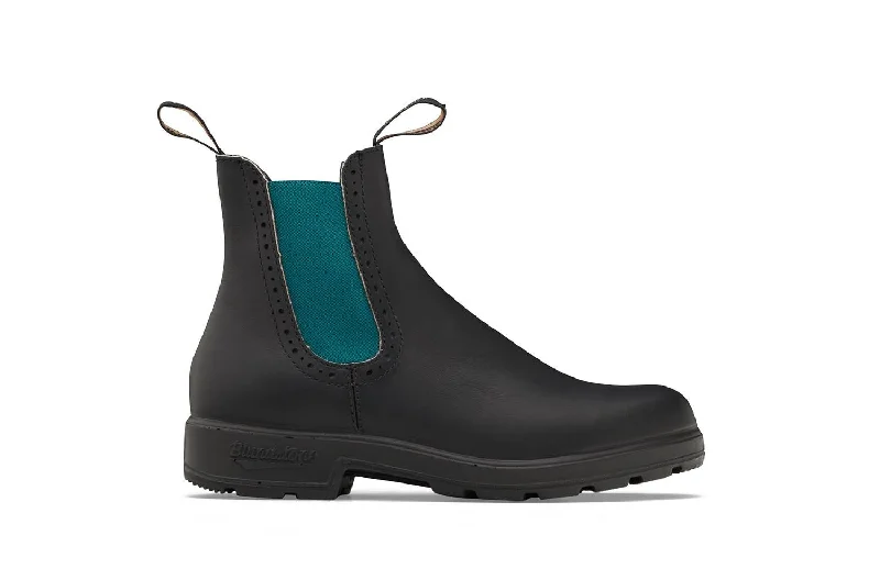 Blundstone 2320 Black Teal High Top Chelsea Boots