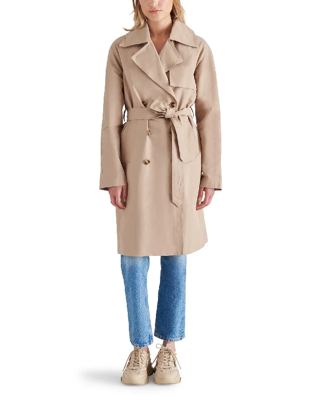 women's-coats-with-fur-TRENCH COAT KHAKI