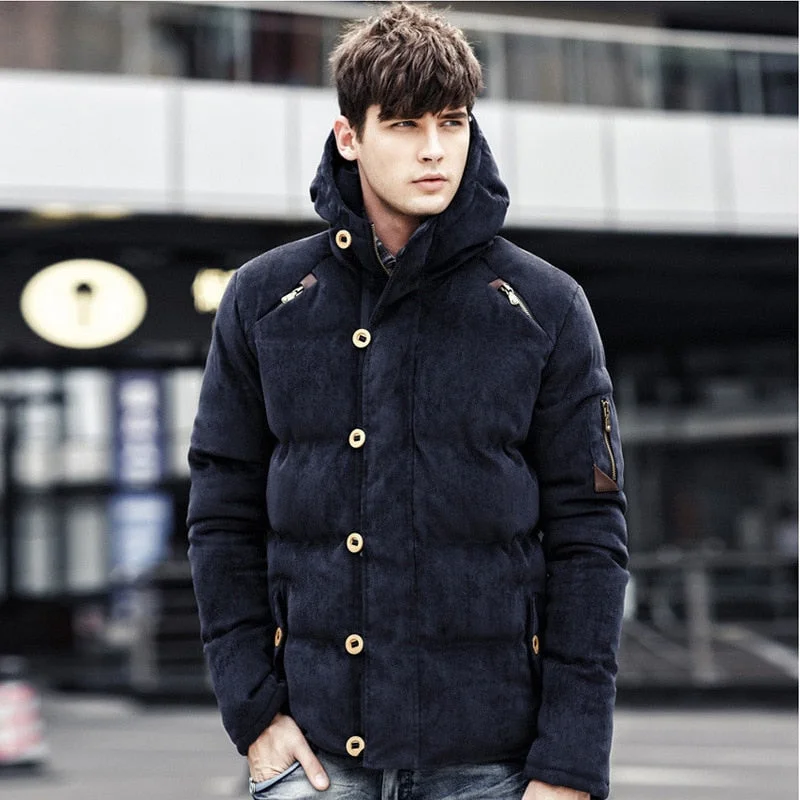 BOLUBAO New Arrival Men Warm Parkas 2019 Winter Male Casual Parka Solid Color Coat Mens Thick Parkas Coats