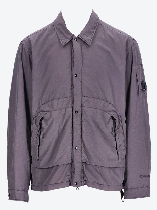 Flatt nylon buttoned stand jacket