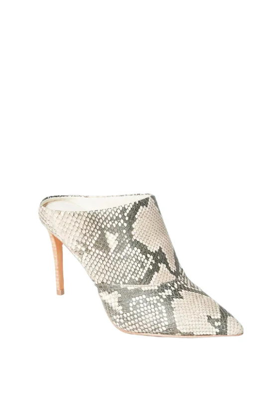 Cinda Point Toe Mule - Snake