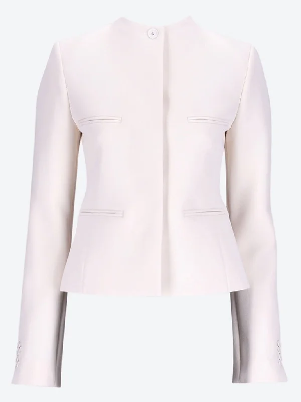 women's-coats-for-fall-Officer heritage crepe jacket