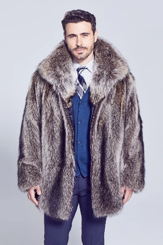 Men's Derek Raccoon Fur Jacket