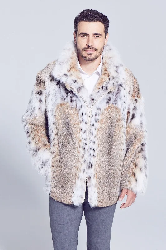 Men's Devin Lynx Fur Jacket