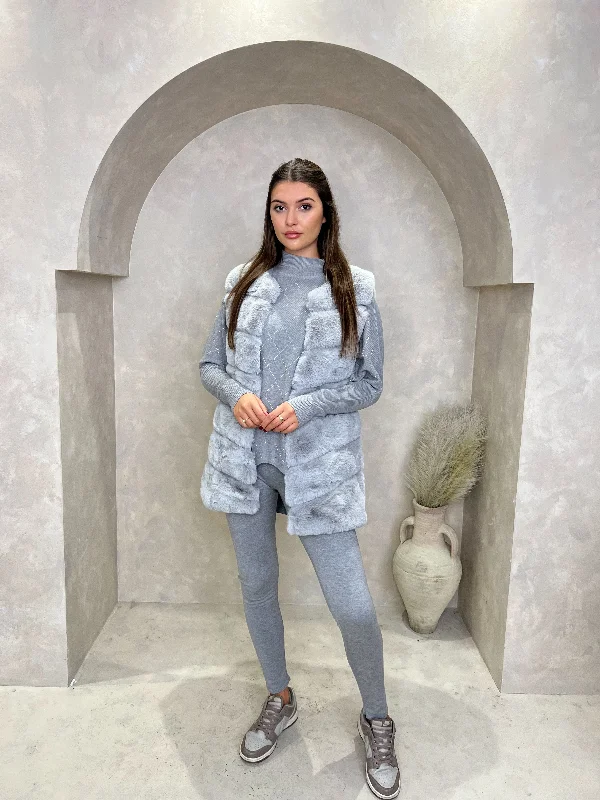 Faux Fur Longline Gilet