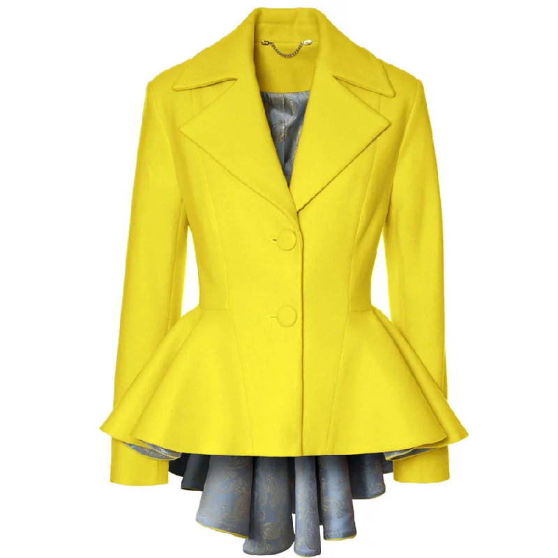 FLOUNCED BLAZER "INGRID" IN YELLOW