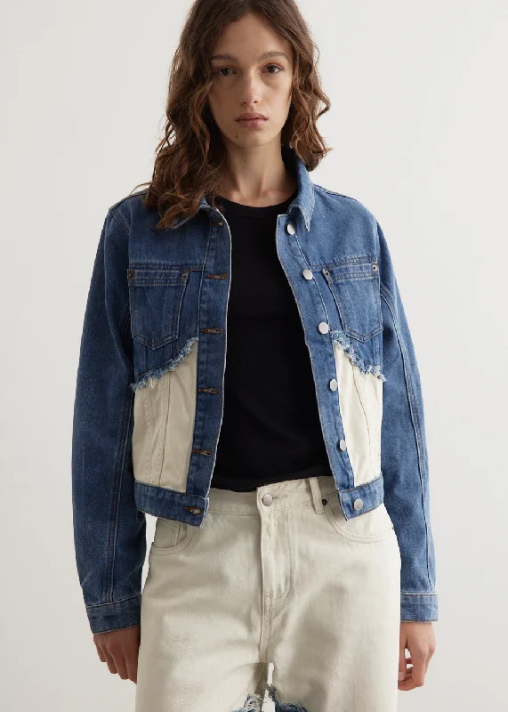 women's-coats-for-every-season-Fray Denim Jacket