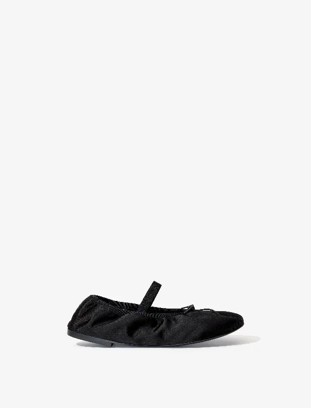 Glove Mary Jane Ballet Flats in Satin