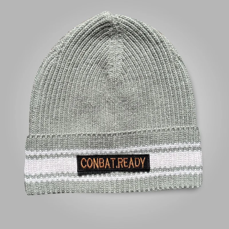 Gray Combat Ready Beanie Cap