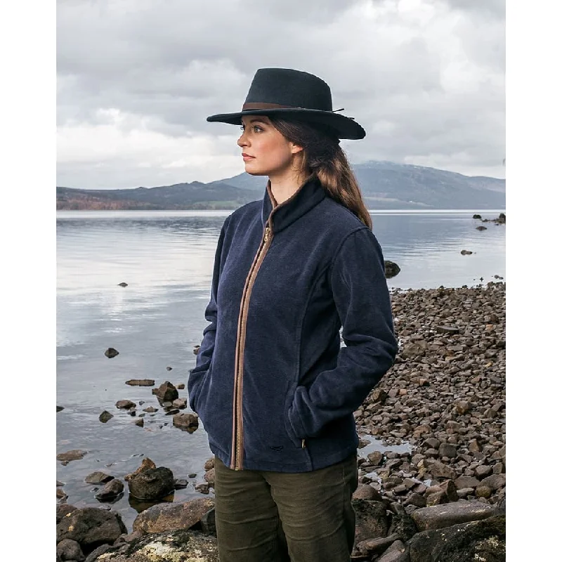 Hoggs Of Fife Ladies Stenton Fleece Jacket Navy