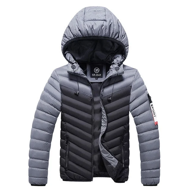 HOT 2019 Brand Jacket Men Winter Windproof Jackets Male Big Size New Arrival Casual Slim Fit With Hooded Parkas Casaco Masculino