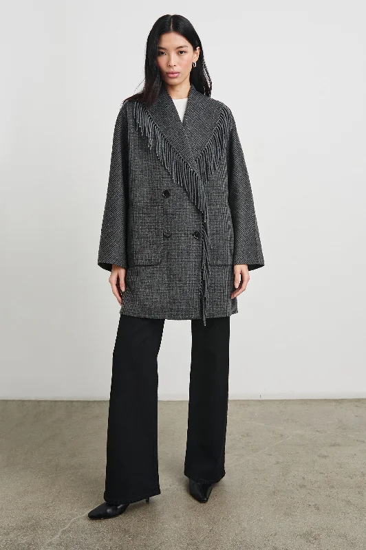 HUGO COAT - CHARCOAL CHECK