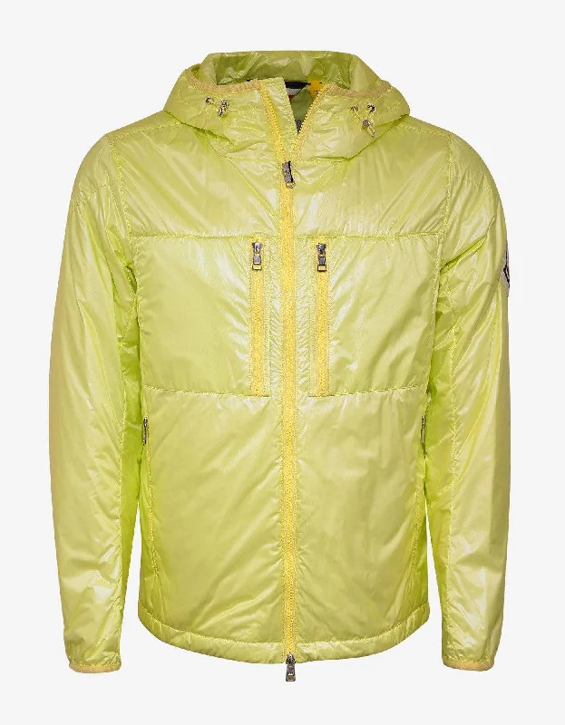 Moncler Lafond Yellow Nylon Down Jacket