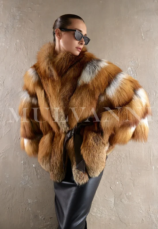 LARISSA Red Fox Fur Coat