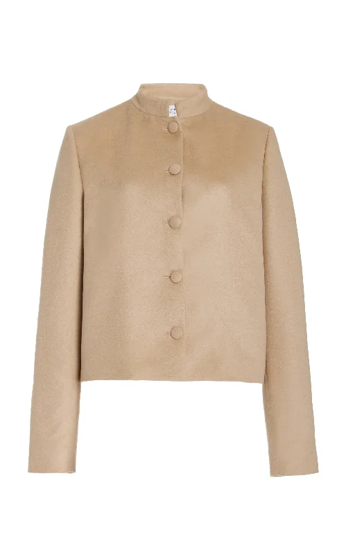 warm-women's-coats-Larrington Jacket in Camel Winter Silk