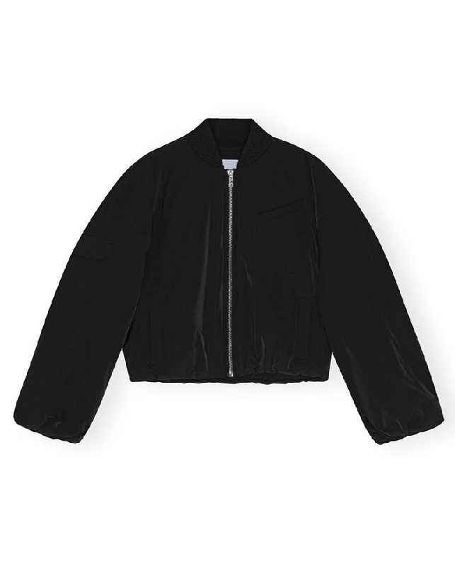 Light Twill Bomber BLACK