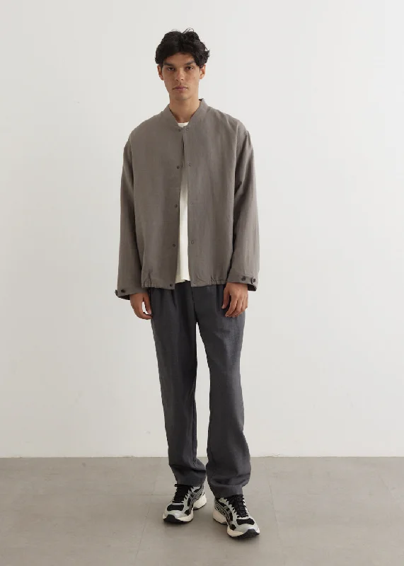 Linen Wool Mix Blouson