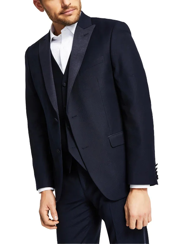 Mens Solid Polyester Tuxedo Jacket