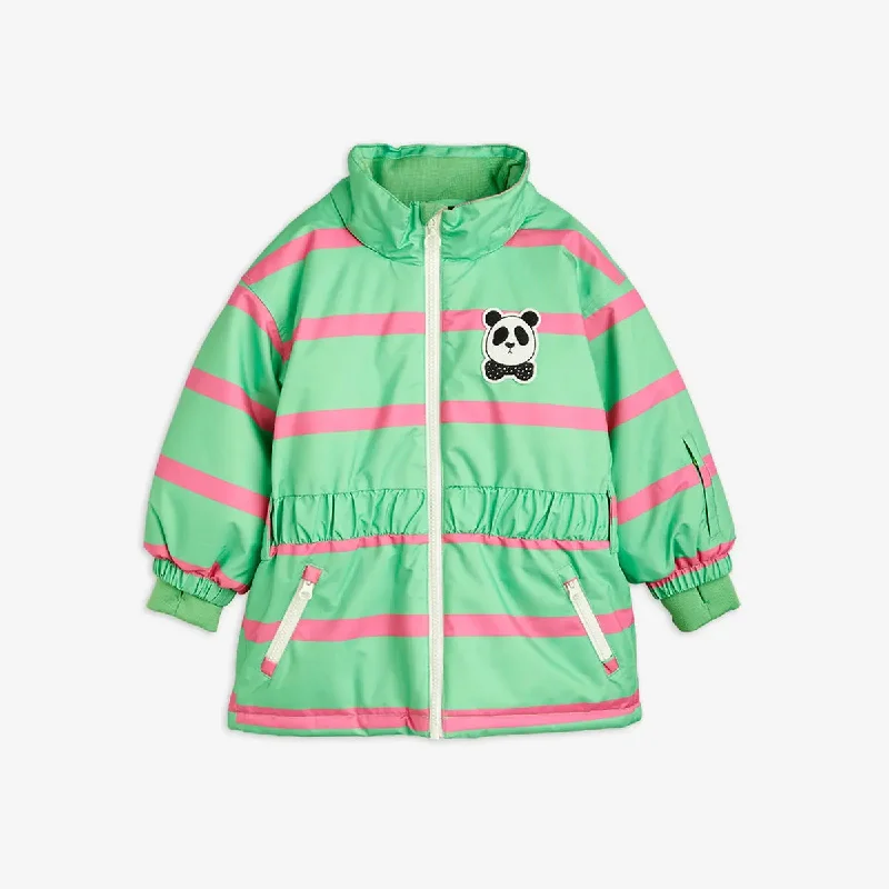 Mini Rodini Panda Soft Ski Jacket Green