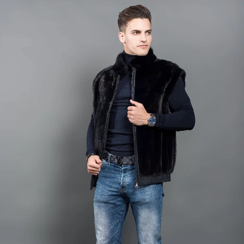 Men's Mink Fur Vest