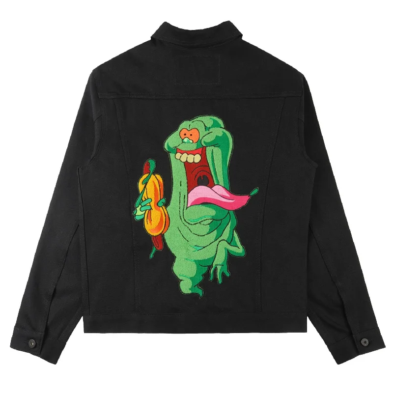 【Naked and Famous】Denim Jacket - Ghostbusters Slimer Jacket / 魔鬼剋星聯名 史萊姆 丹寧外套