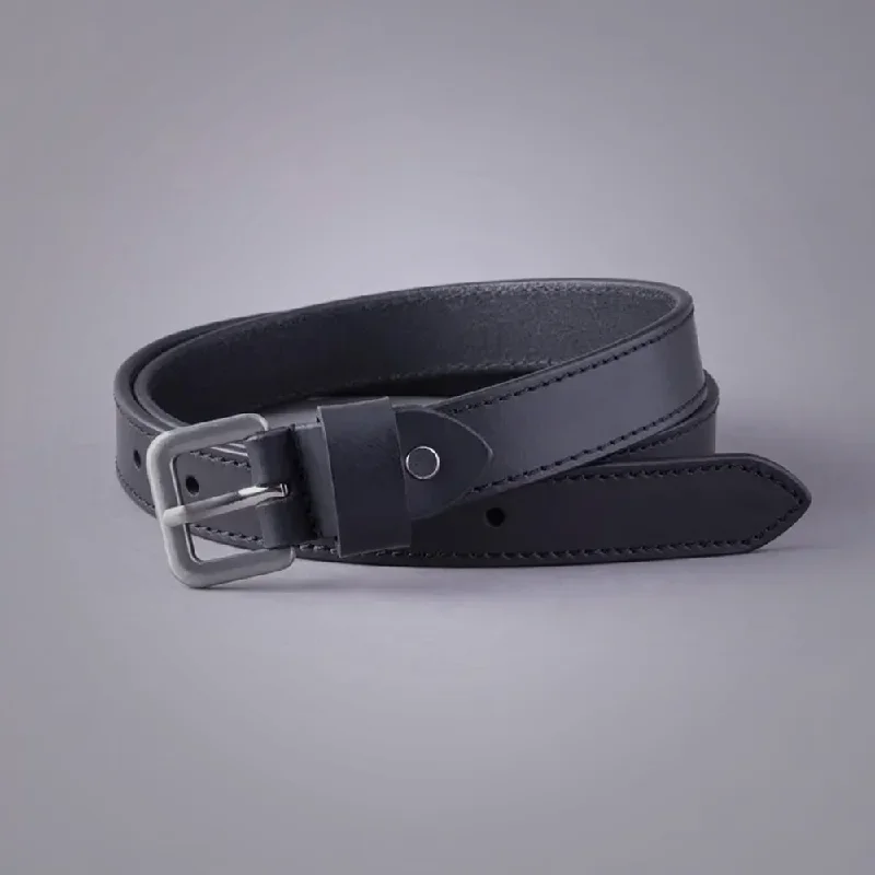 New Women Sheepskin Keswick Leather Belt in Black