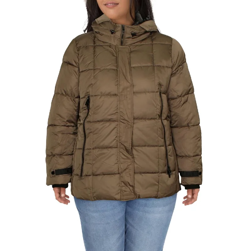 women's-coats-for-dating-Steve Madden Womens Puffer Lightweight Quilted Coat