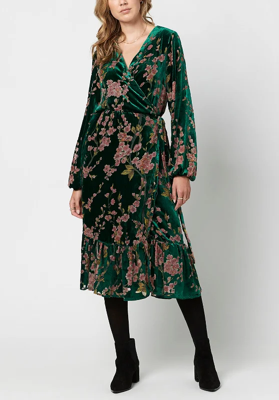 Sutter Floral Wrap Dress - WD0636H