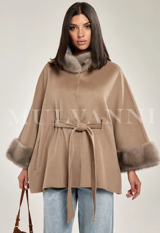 TAMARA Cashmere Mink Cape