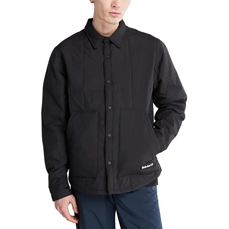 Timberland Mens Quilted Overshirt Utility Jacket