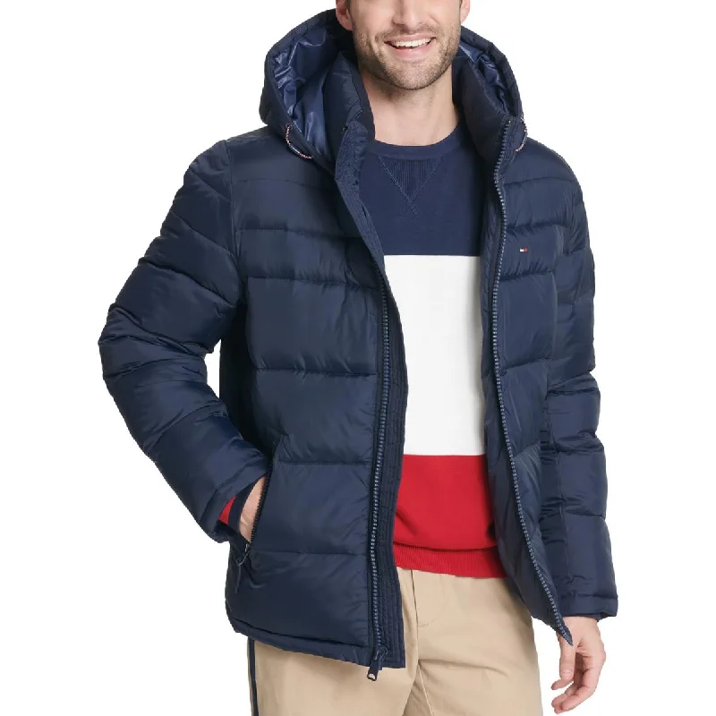 Tommy Hilfiger Mens Big & Tall Insulated Hooded Puffer Jacket