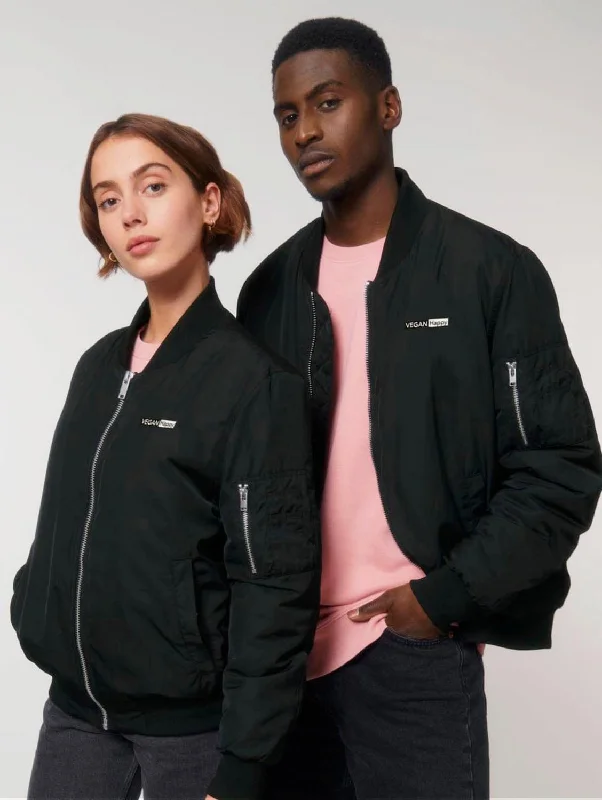 Vegan Unisex Classic Bomber Jacket | Multiple Colours