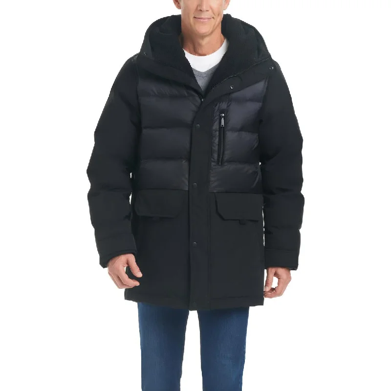 Vince Camuto Mens Insulated Hooded Down Coat