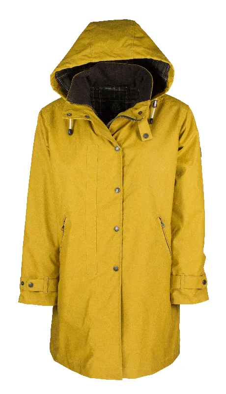 W08 - Ladies Brighton Washwax Parka - MUSTARD