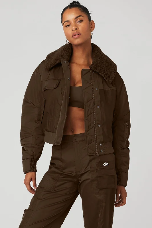 women's-coats-sale-Blaze Bomber - Espresso