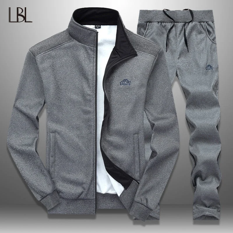 WILUXE Sportswear Tracksuit Men Spring Autumn