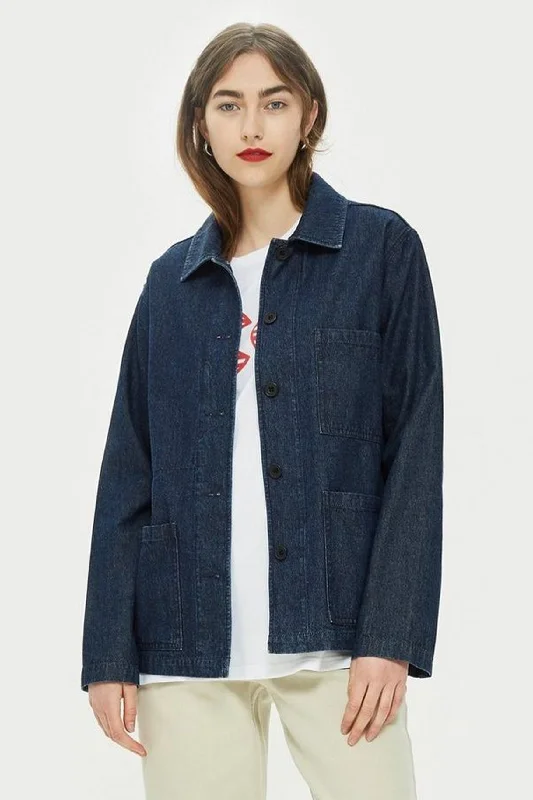 Women's Chore Jacket - Indigo Denim