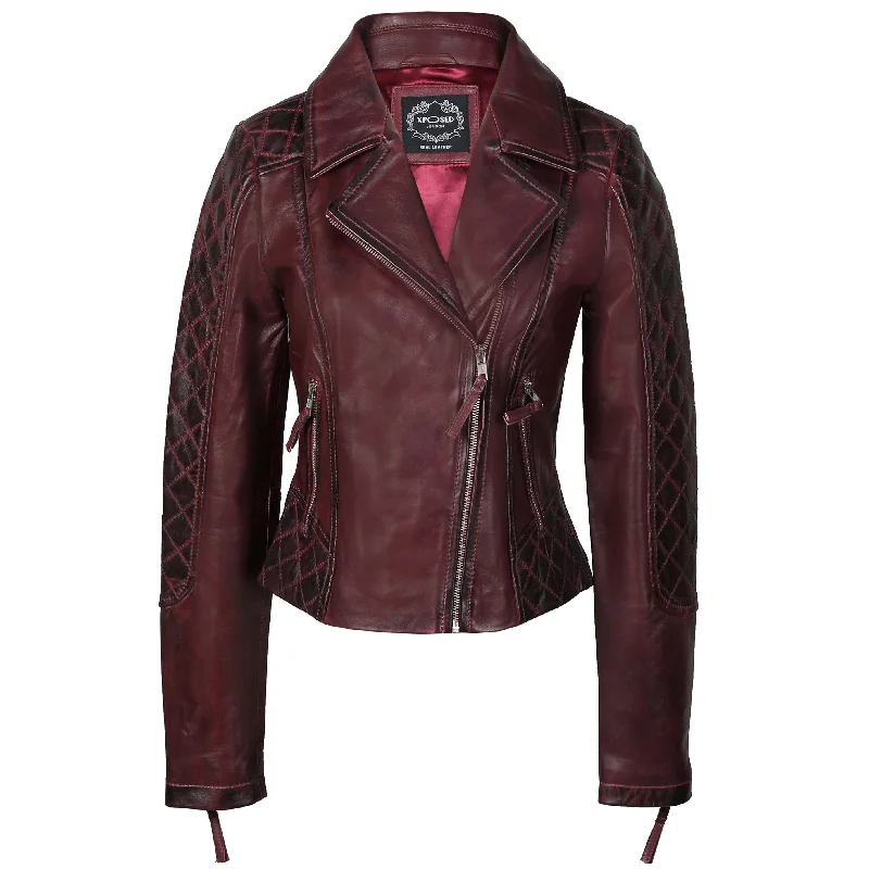 WOMEN'S RETRO REAL LEATHER JACKET