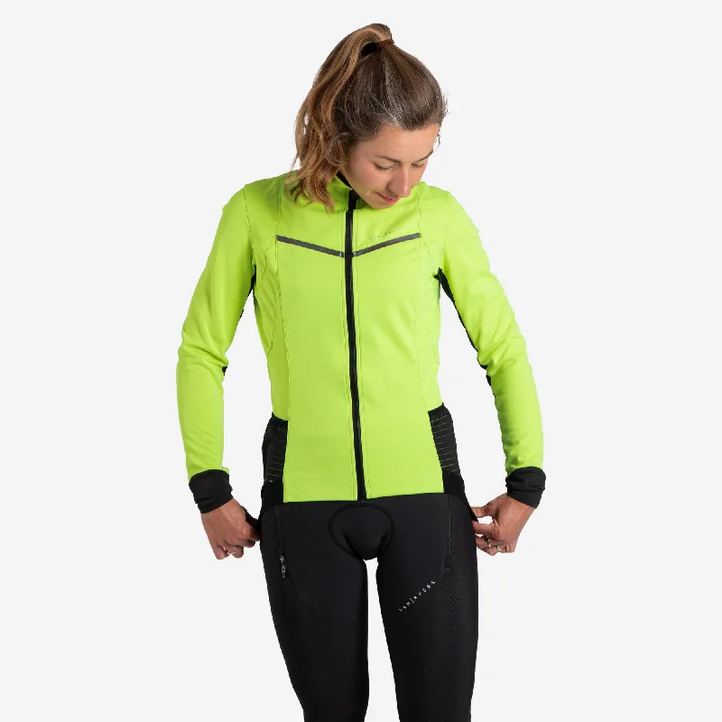 women's-casual-coats-for-travel-Van Rysel Warm and Light Cycling Jacket Women's