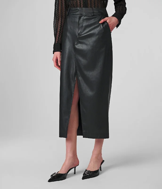 Faux Leather Skirt