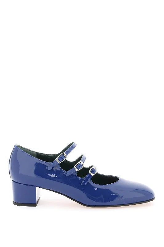 Patent Leather Kina Mary Jane  - Blue