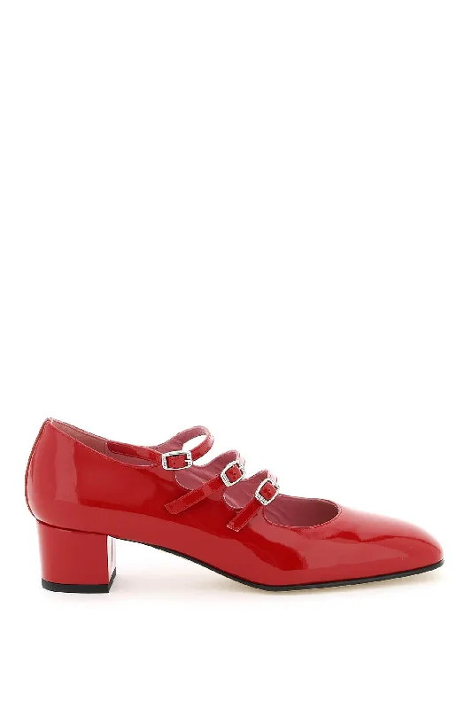 Patent Leather Kina Mary Jane  - Red