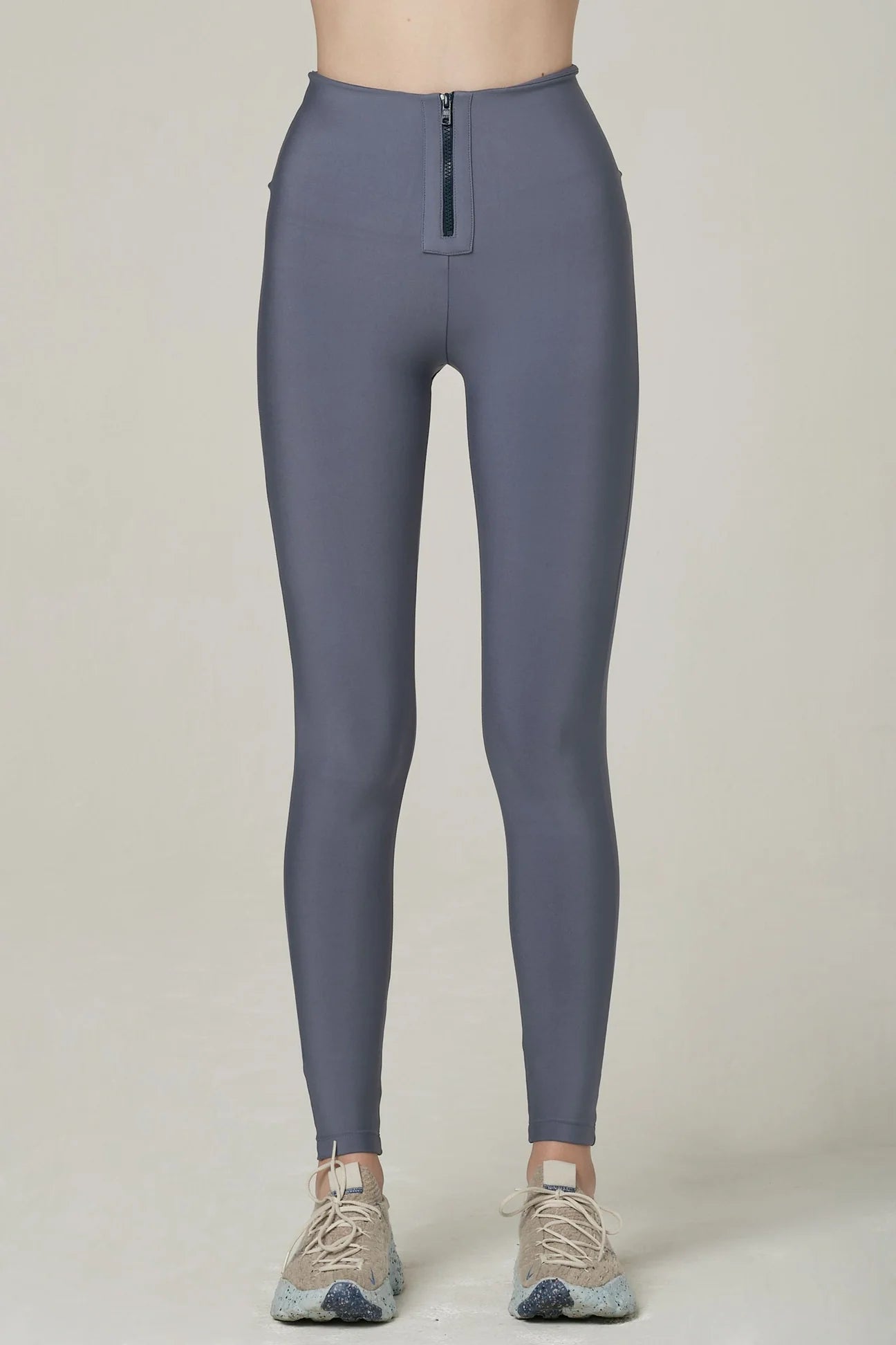 925 Fit Women's Case Closed High Rise Zippered Leggings - Blu-S Steel Blue