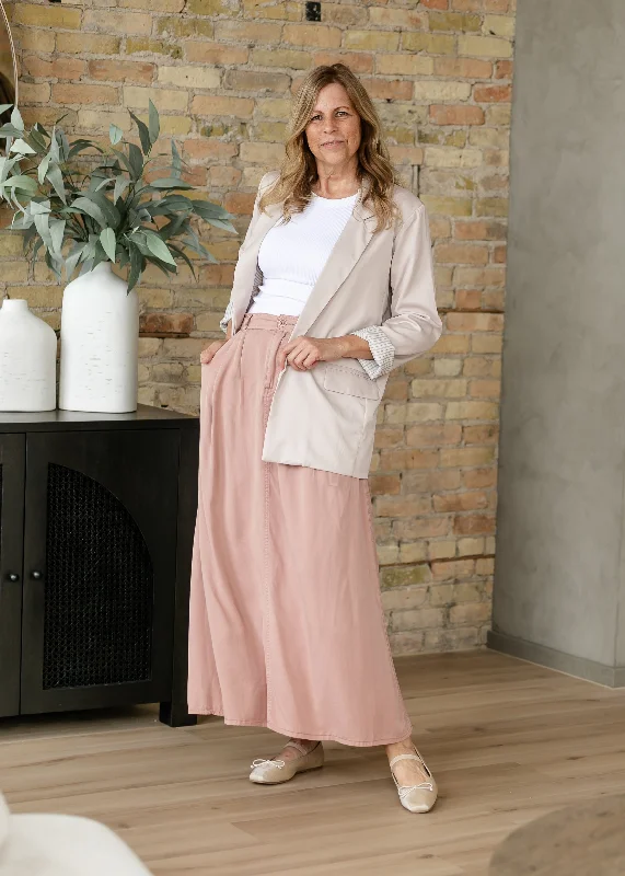 A-line Lightweight Denim Maxi Skirt - FINAL SALE