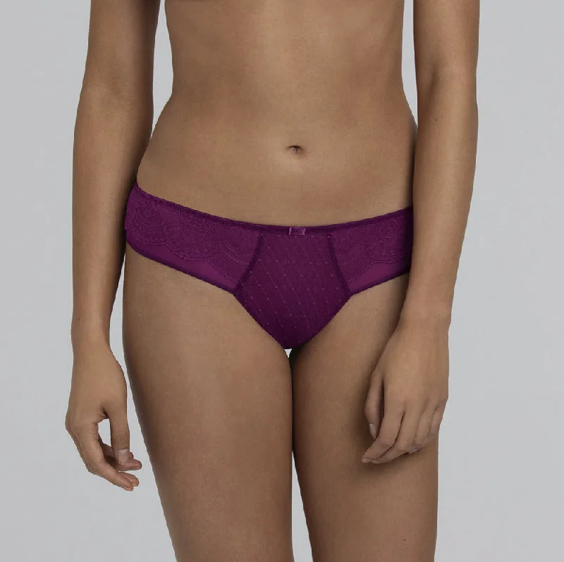 Anita Selma Purple Wine Lace Brazilian Panty 1335